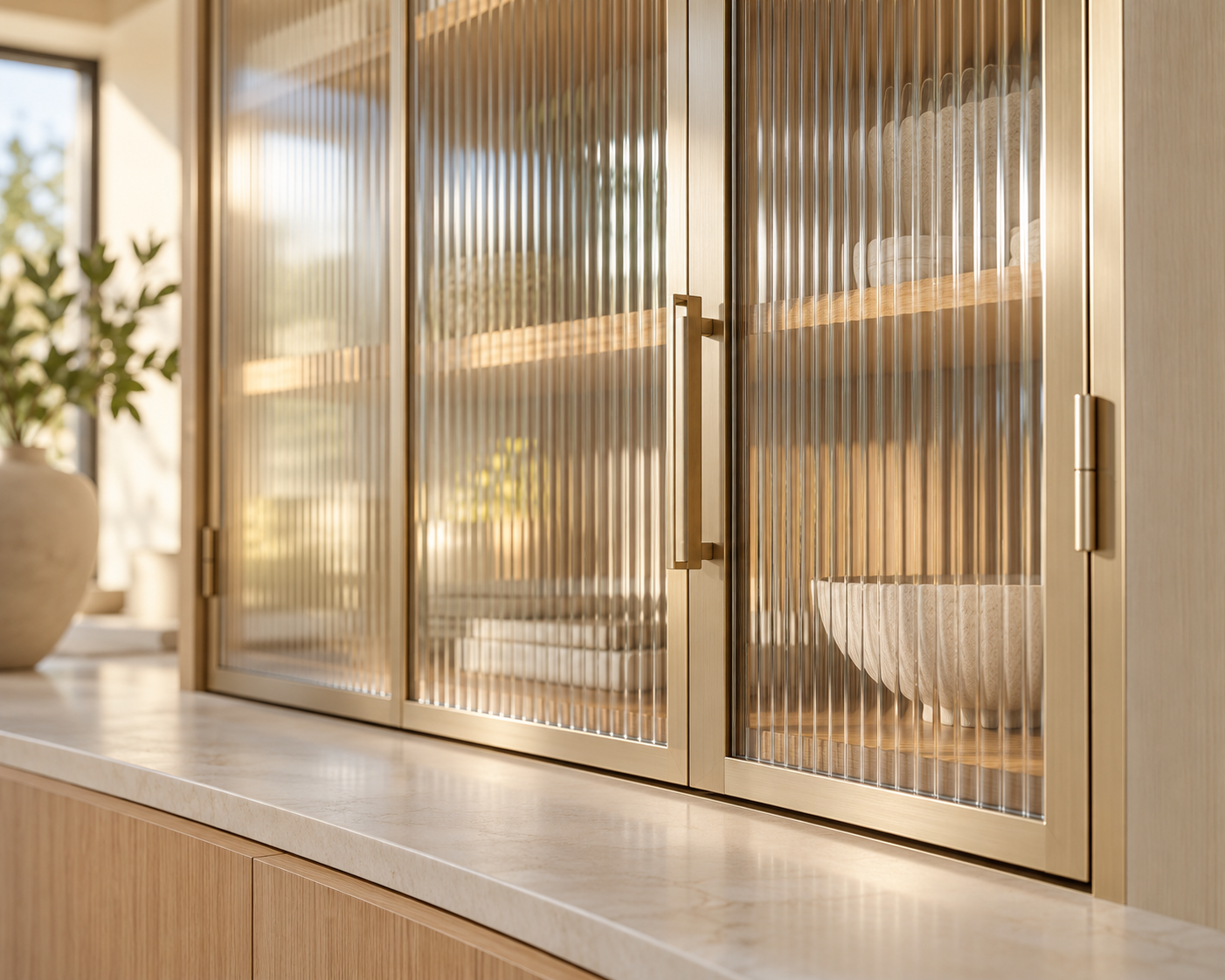 Glass and metal details
